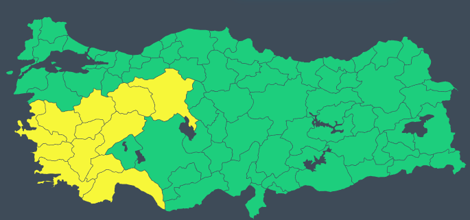 Meteoroloji'den 12 kente 'sarı' uyarı: Kuvvetli yağışa dikkat